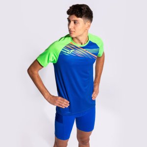 JOMA ELITE X SHORT SLEEVE T-SHIRT ROYAL FLUOR GREEN