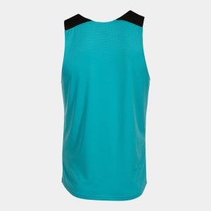 JOMA ELITE X SLEEVELESS SHIRT FLUOR TURQUOISE BLACK