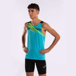 JOMA ELITE X SLEEVELESS SHIRT FLUOR TURQUOISE BLACK