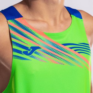 JOMA ELITE X SLEEVELESS SHIRT FLUOR GREEN ROYAL
