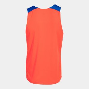 JOMA ELITE X SLEEVELESS SHIRT FLUOR CORAL ROYAL