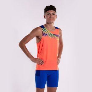JOMA ELITE X SLEEVELESS SHIRT FLUOR CORAL ROYAL