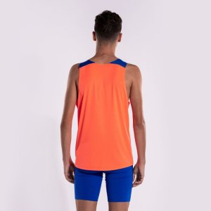JOMA ELITE X SLEEVELESS SHIRT FLUOR CORAL ROYAL