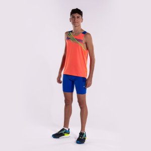 JOMA ELITE X SLEEVELESS SHIRT FLUOR CORAL ROYAL