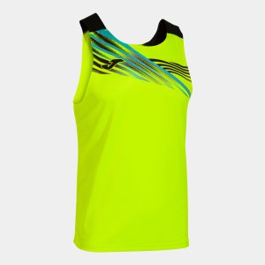 JOMA ELITE X SLEEVELESS SHIRT FLUOR YELLOW BLACK