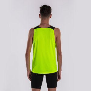 JOMA ELITE X SLEEVELESS SHIRT FLUOR YELLOW BLACK