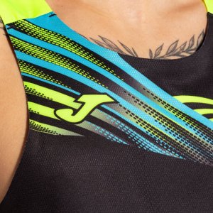 JOMA ELITE X SLEEVELESS SHIRT BLACK FLUOR YELLOW
