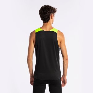 JOMA ELITE X SLEEVELESS SHIRT BLACK FLUOR YELLOW