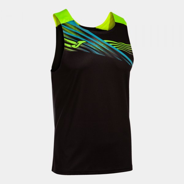 JOMA ELITE X SLEEVELESS SHIRT BLACK FLUOR YELLOW