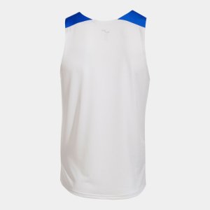 JOMA ELITE X SLEEVELESS SHIRT WHITE ROYAL