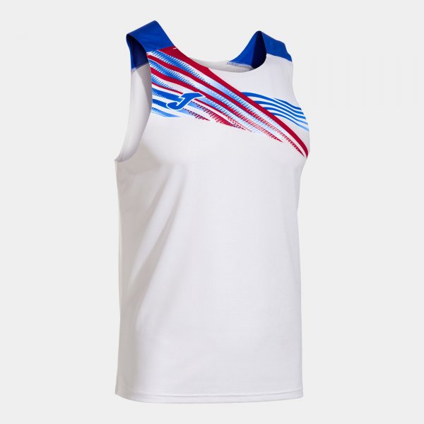 JOMA ELITE X SLEEVELESS SHIRT WHITE ROYAL