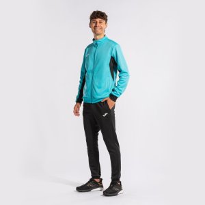 JOMA DERBY TRACKSUIT FLUOR TURQUOISE BLACK