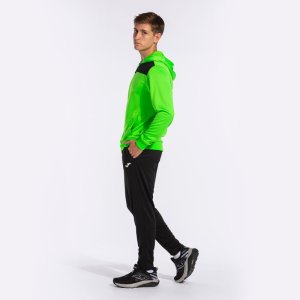 JOMA PHOENIX II TRACKSUIT FLUOR GREEN BLACK