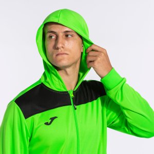 JOMA PHOENIX II TRACKSUIT FLUOR GREEN BLACK
