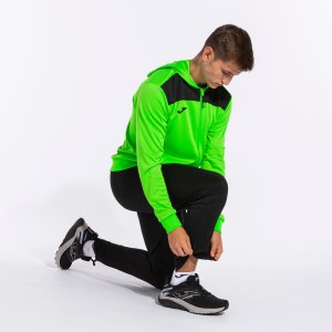 JOMA PHOENIX II TRACKSUIT FLUOR GREEN BLACK
