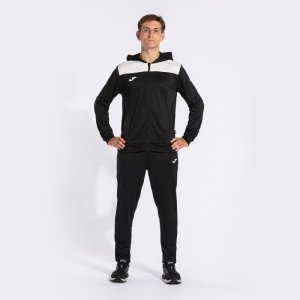 JOMA PHOENIX II TRACKSUIT BLACK WHITE