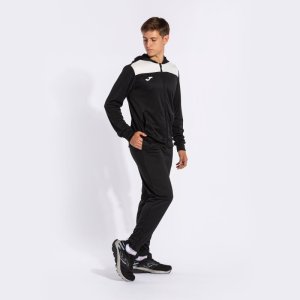 JOMA PHOENIX II TRACKSUIT BLACK WHITE