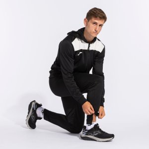 JOMA PHOENIX II TRACKSUIT BLACK WHITE