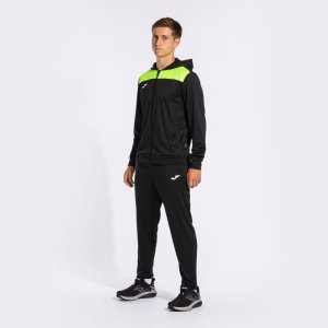 JOMA PHOENIX II TRACKSUIT BLACK FLUOR YELLOW