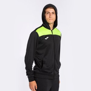 JOMA PHOENIX II TRACKSUIT BLACK FLUOR YELLOW