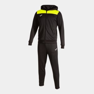 JOMA PHOENIX II TRACKSUIT BLACK FLUOR YELLOW