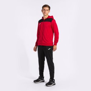 JOMA PHOENIX II TRACKSUIT RED BLACK