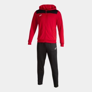 JOMA PHOENIX II TRACKSUIT RED BLACK