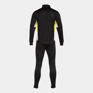JOMA DANUBIO II TRACKSUIT BLACK YELLOW WHITE
