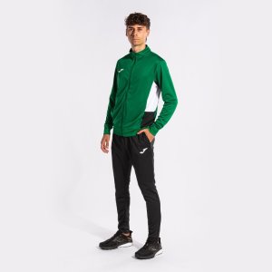 JOMA DANUBIO II TRACKSUIT GREEN BLACK WHITE