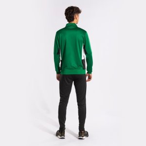 JOMA DANUBIO II TRACKSUIT GREEN BLACK WHITE