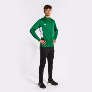 JOMA DANUBIO II TRACKSUIT GREEN BLACK WHITE