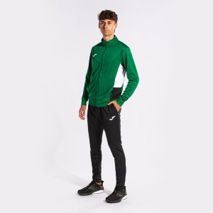 JOMA DANUBIO II TRACKSUIT GREEN BLACK WHITE