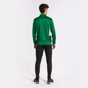 JOMA DANUBIO II TRACKSUIT GREEN BLACK WHITE