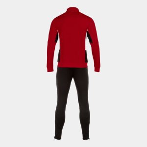 JOMA DANUBIO II TRACKSUIT RED BLACK WHITE
