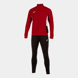JOMA DANUBIO II TRACKSUIT RED BLACK WHITE