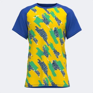 JOMA R-TRAIL NATURE SHORT SLEEVE T-SHIRT ROYAL YELLOW GREEN