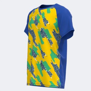JOMA R-TRAIL NATURE SHORT SLEEVE T-SHIRT ROYAL YELLOW GREEN