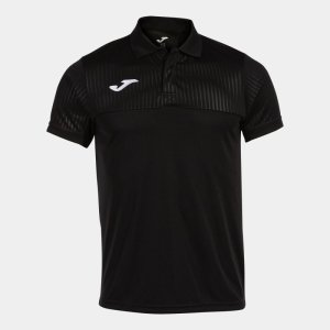 JOMA MONTREAL SHORT SLEEVE POLO BLACK