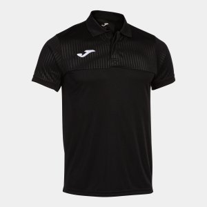 JOMA MONTREAL SHORT SLEEVE POLO BLACK