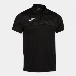 JOMA MONTREAL SHORT SLEEVE POLO BLACK