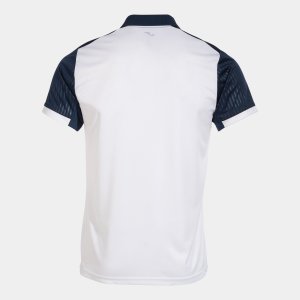 JOMA MONTREAL SHORT SLEEVE POLO WHITE NAVY
