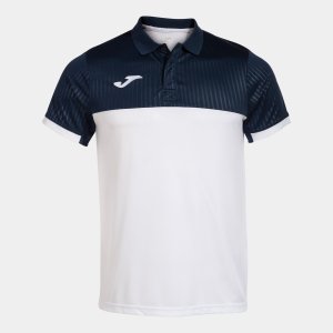 JOMA MONTREAL SHORT SLEEVE POLO WHITE NAVY
