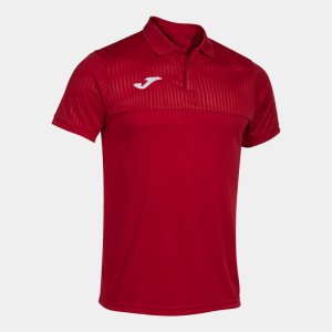 JOMA MONTREAL SHORT SLEEVE POLO RED