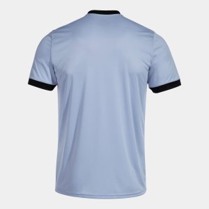 JOMA COURT SHORT SLEEVE T-SHIRT SKY BLUE NAVY WHITE