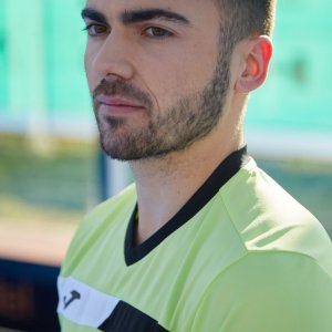 JOMA COURT SHORT SLEEVE T-SHIRT LIME BLACK WHITE