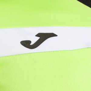 JOMA COURT SHORT SLEEVE T-SHIRT LIME BLACK WHITE