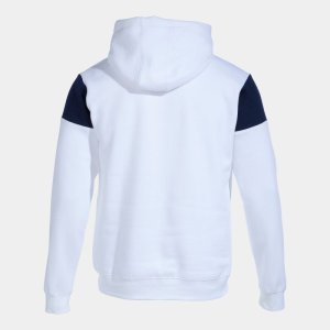 JOMA CREW V HOODIE WHITE NAVY