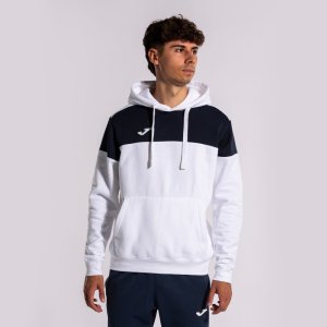JOMA CREW V HOODIE WHITE NAVY