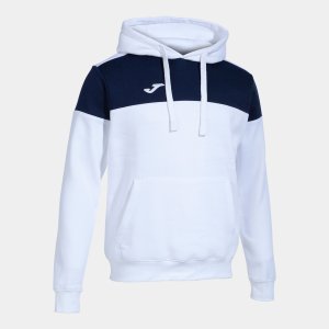 JOMA CREW V HOODIE WHITE NAVY