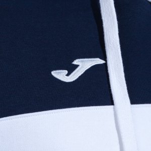 JOMA CREW V HOODIE WHITE NAVY